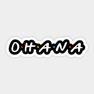 Ohana Friends Design Sticker